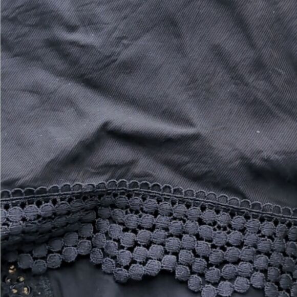 Ixiah Black and Gold Asymmetrical Handkerchief Hem Twirly Midi Skirt Size M - Picture 6 of 14